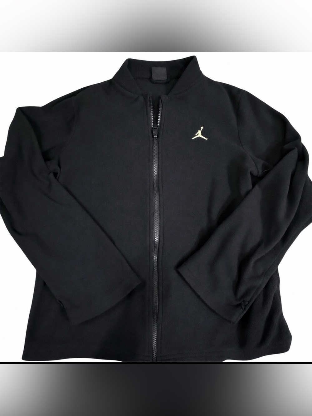 Jordan Boys Youth XL Black Full Zip Jacket Gold Jumpman Logo